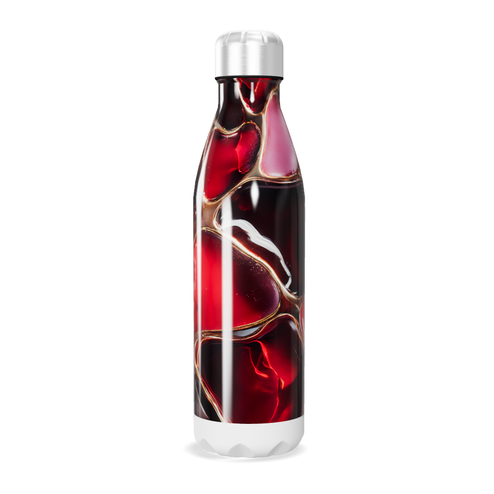 Garrafa Inox Estampada Vermelha