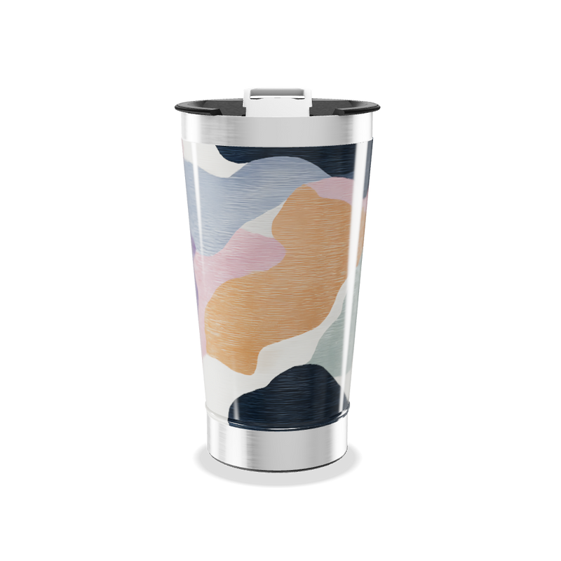 Copo Térmico - Estampa Abstrata Colorida