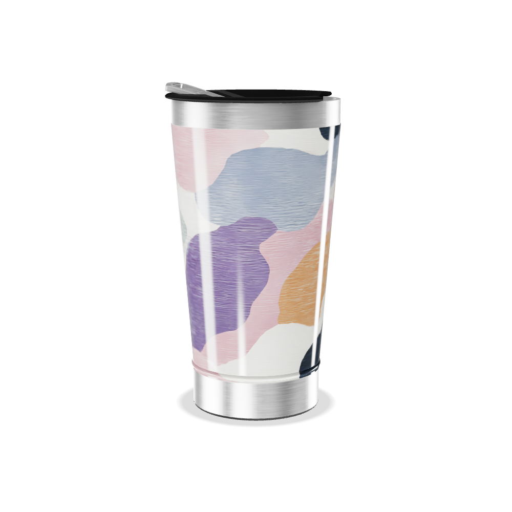 Copo Térmico - Estampa Abstrata Colorida