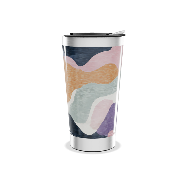 Copo Térmico - Estampa Abstrata Colorida