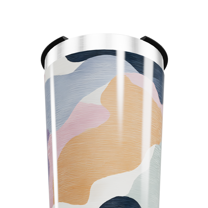 Copo Térmico - Estampa Abstrata Colorida