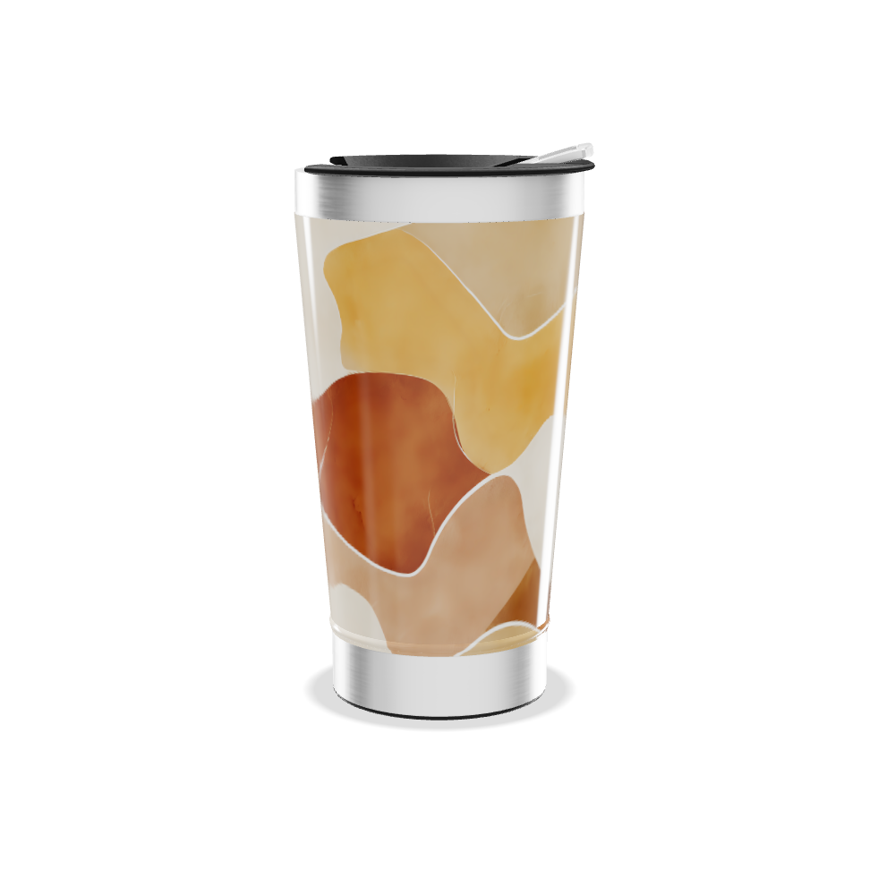 Copo Térmico - Estampa Abstrata Colorida