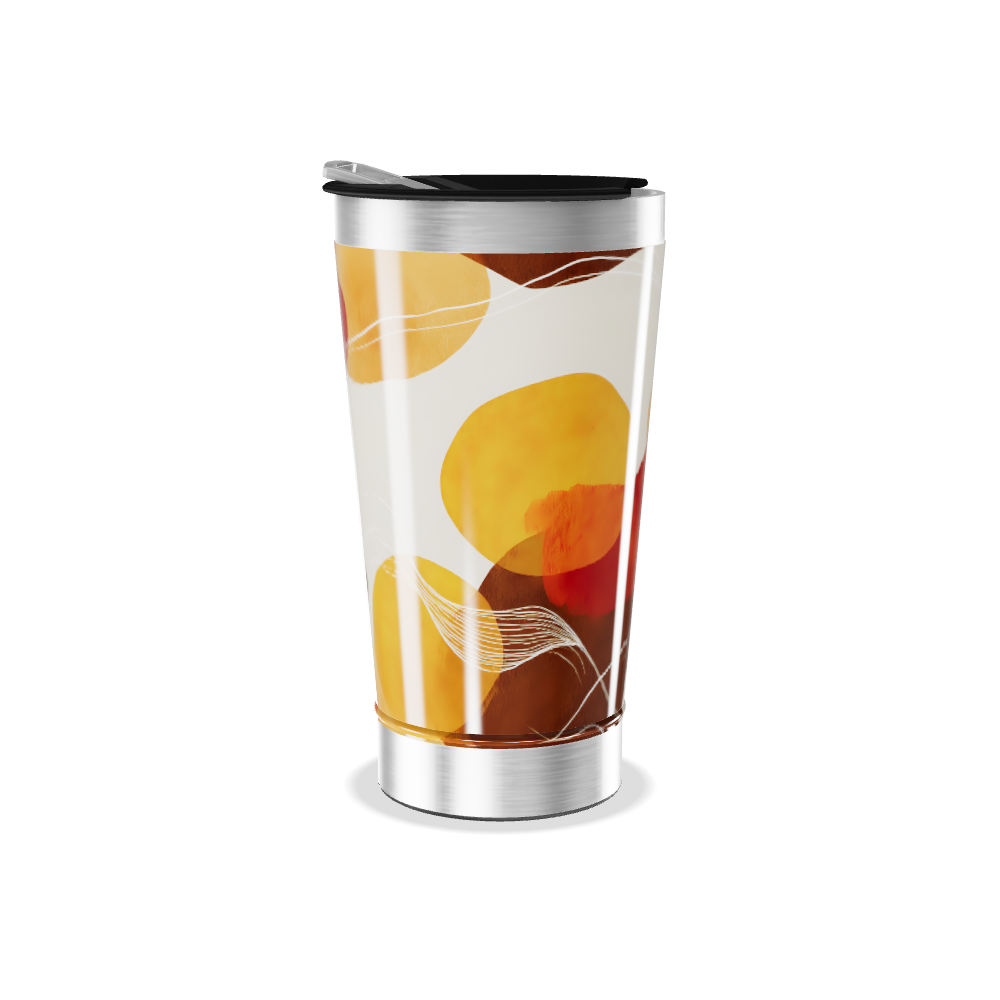 Copo Térmico - Estampa Abstrata Colorida