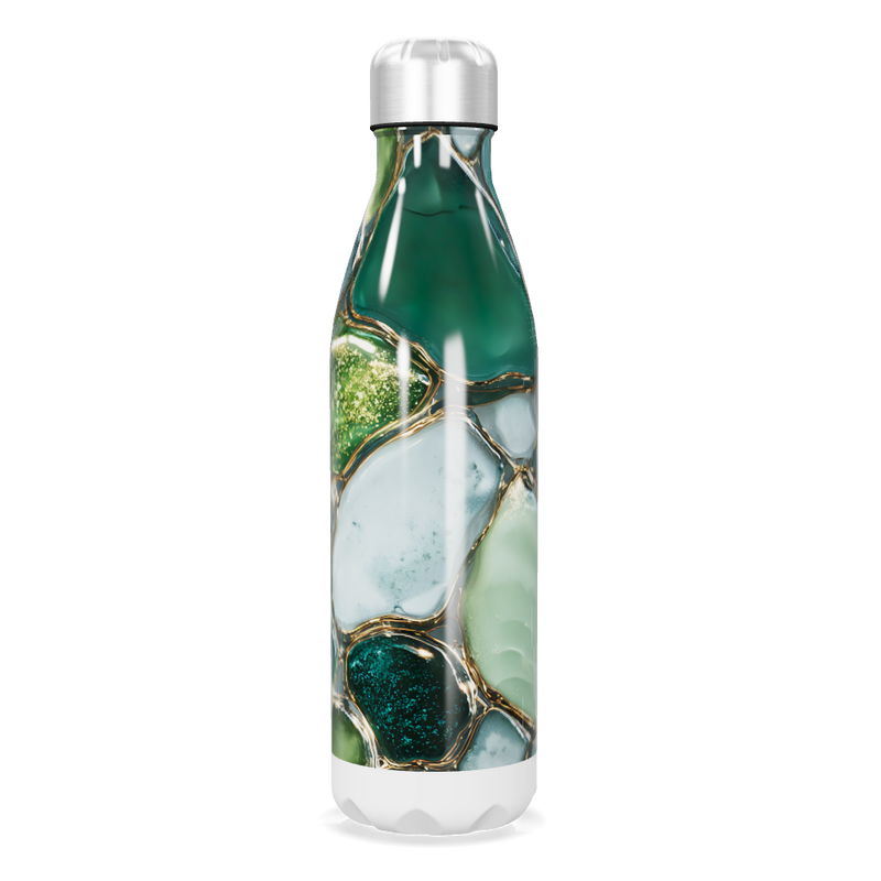 Garrafa Inox - Verde Marmorizada 750ml