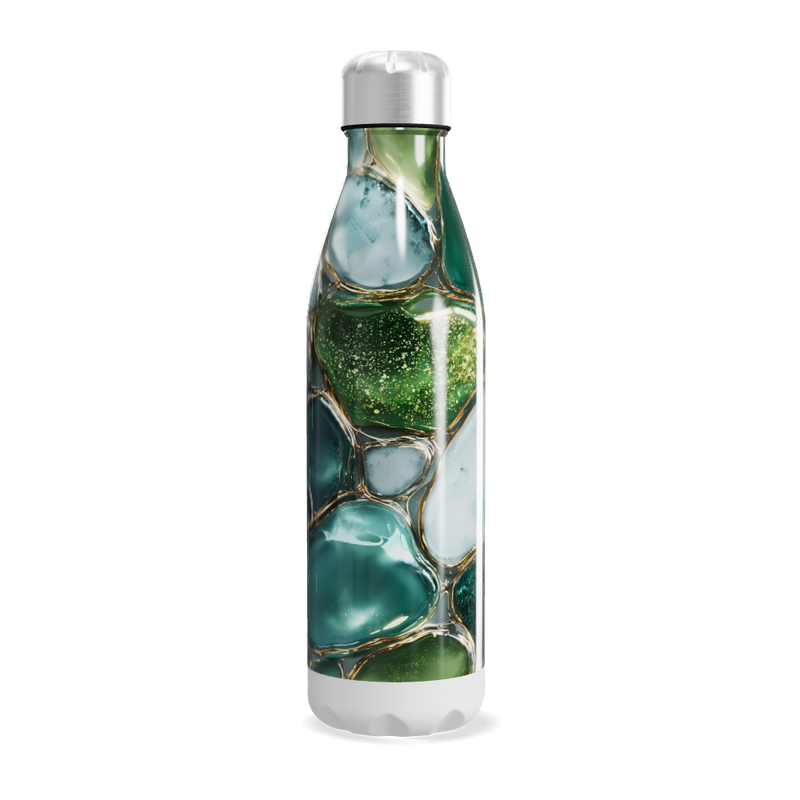 Garrafa Inox - Verde Marmorizada 750ml