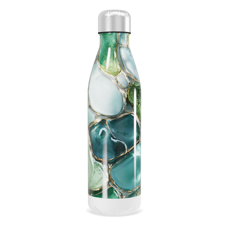 Garrafa Inox - Verde Marmorizada 750ml