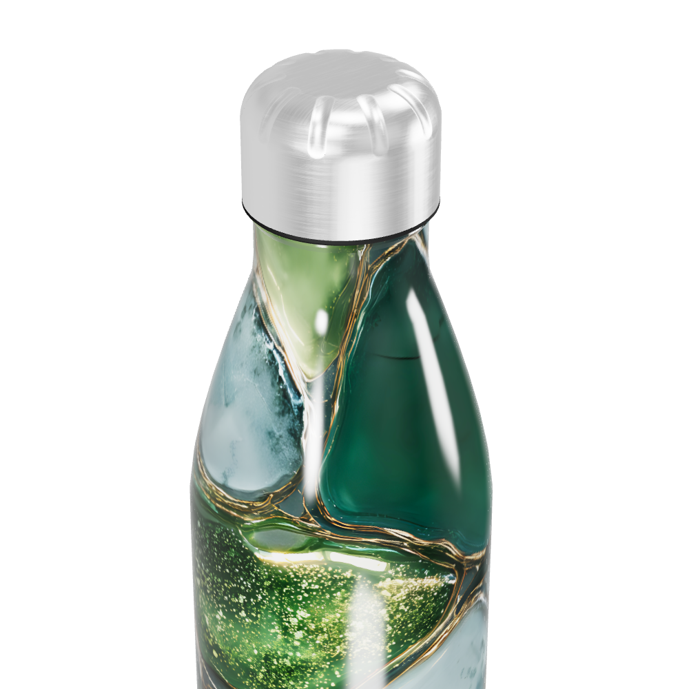 Garrafa Inox - Verde Marmorizada 500ml