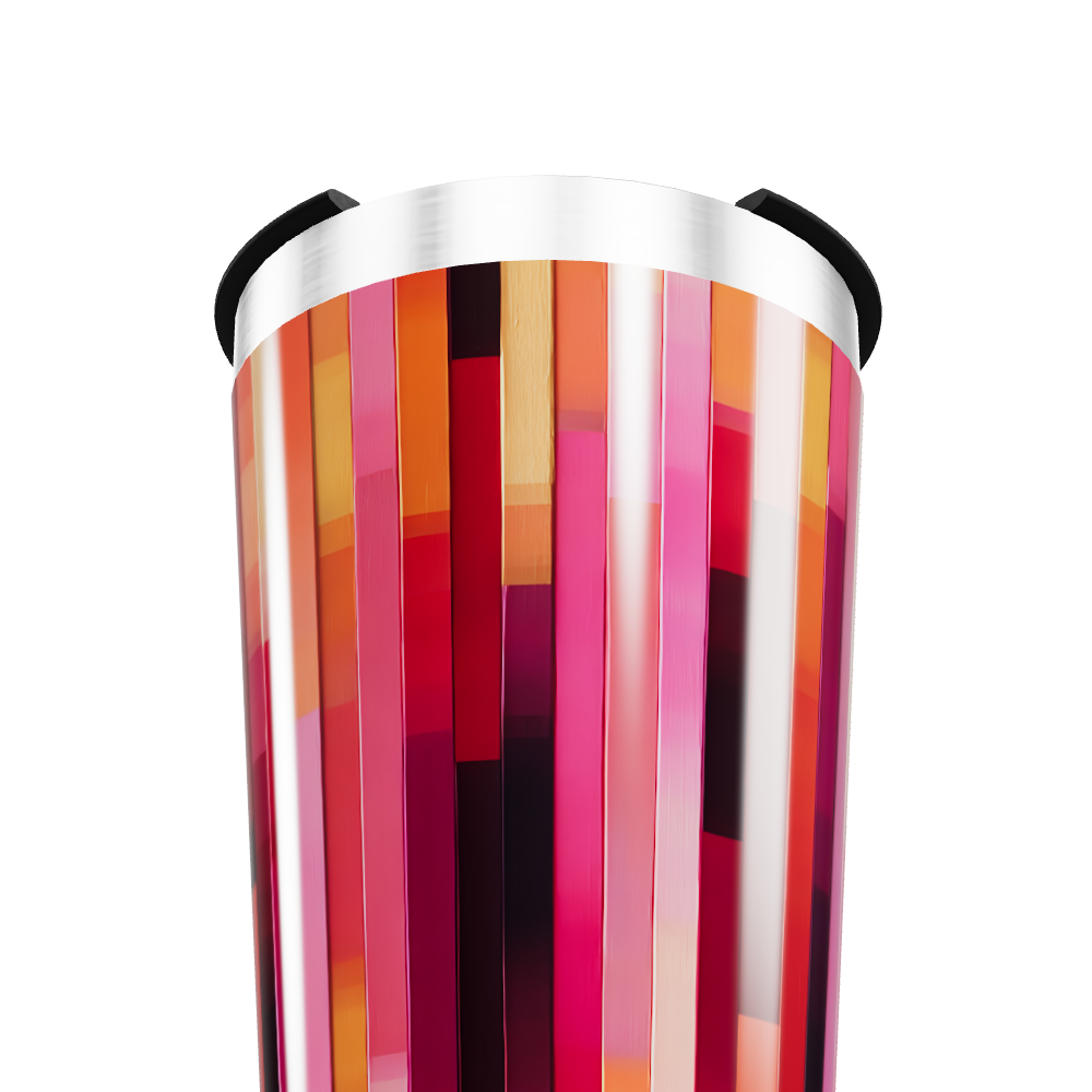 Copo Térmico - Listras Coloridas Aço