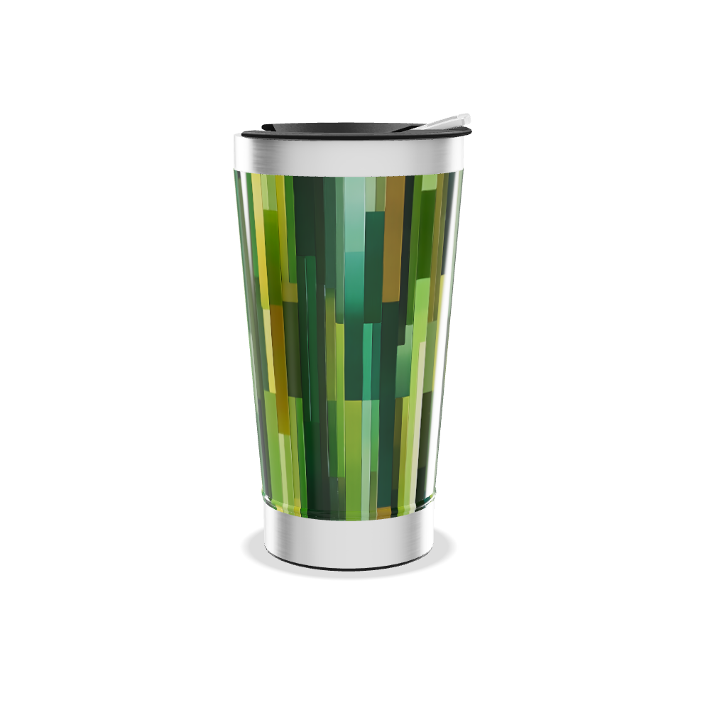 Copo Térmico - Estampado Verde Geométrico