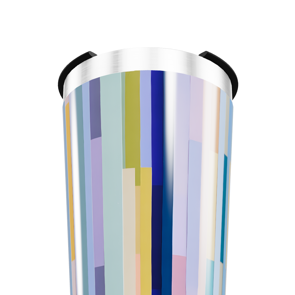 Copo Térmico - Listras Coloridas Inox