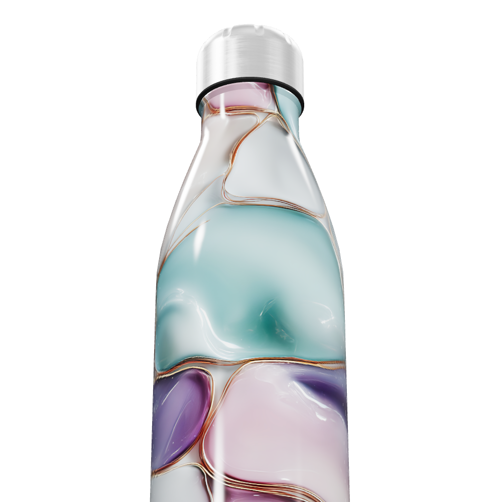 Garrafa Inox - Estampa Multicolorida