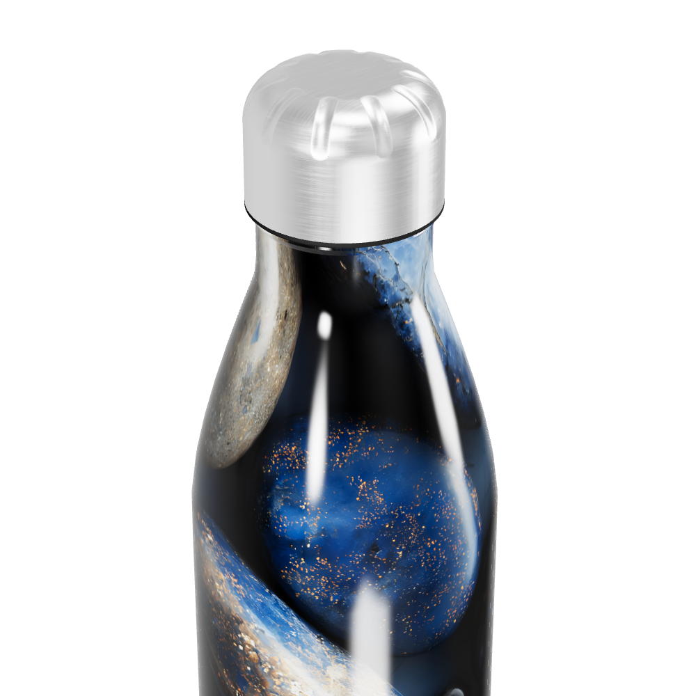 Garrafa Inox - Estampa Pedras Azuis