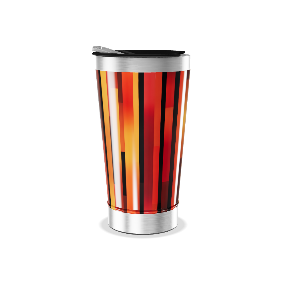 Copo Térmico - Estampa geométrica colorida