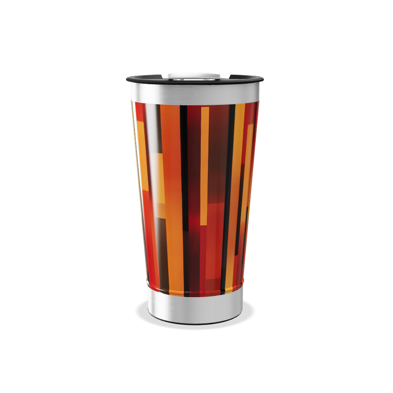 Copo Térmico - Estampa geométrica colorida