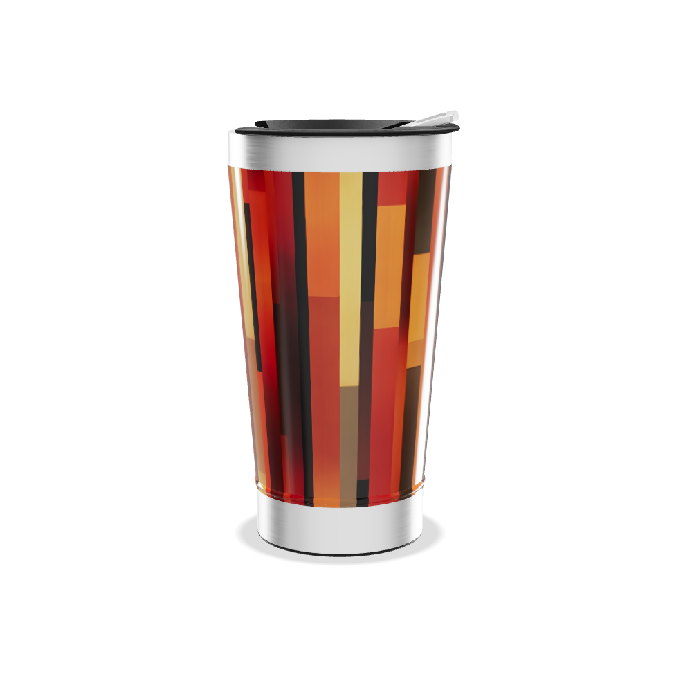 Copo Térmico - Estampa geométrica colorida
