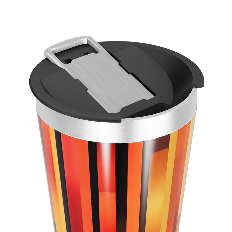 Copo Térmico - Estampa geométrica colorida