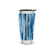 Copo Térmico - Azul com Estampa Listrada