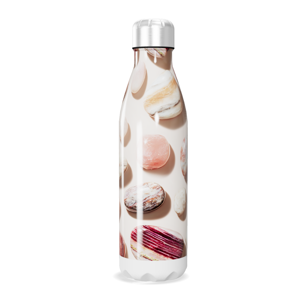 Garrafa Inox - Estampa Pedras Coloridas