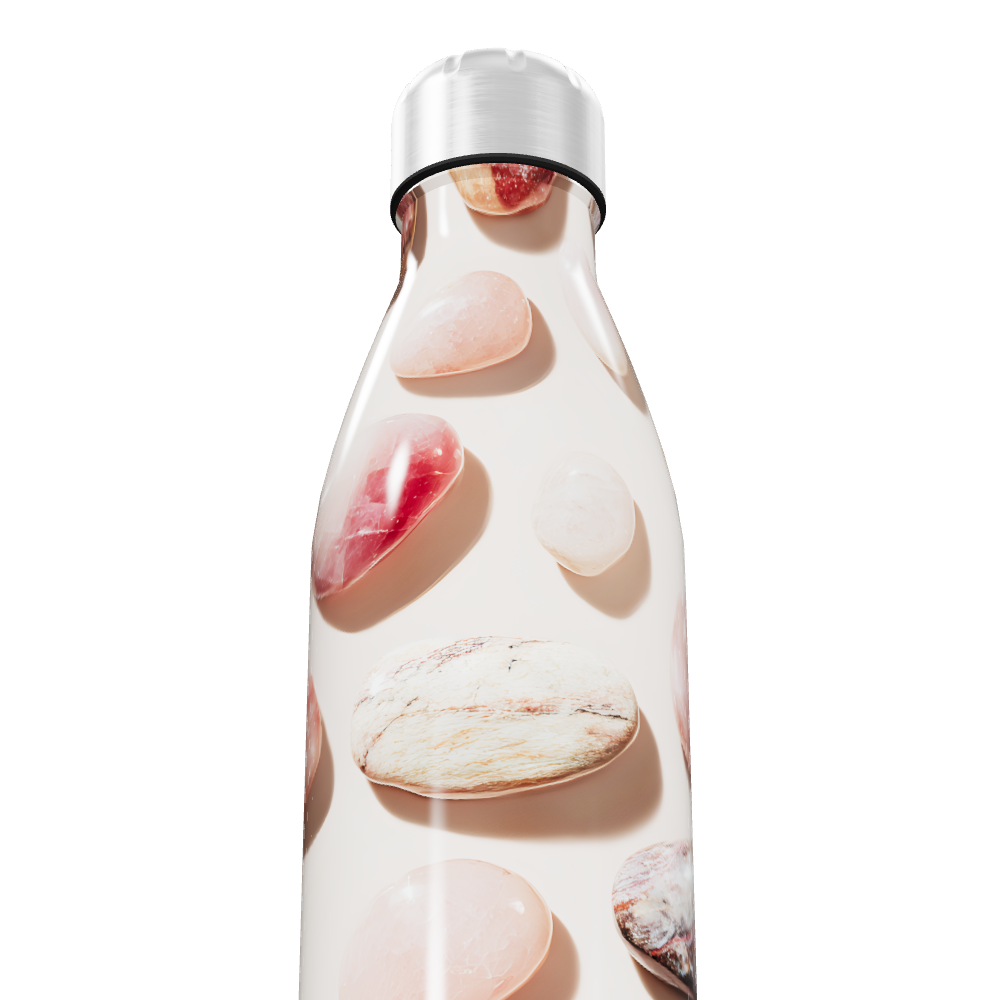 Garrafa Inox - Estampa Pedras Coloridas