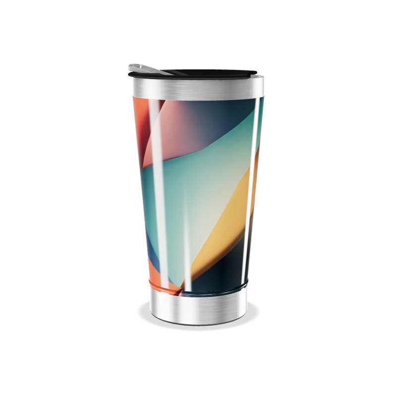 Copo Térmico - Estampa Geométrica Colorida