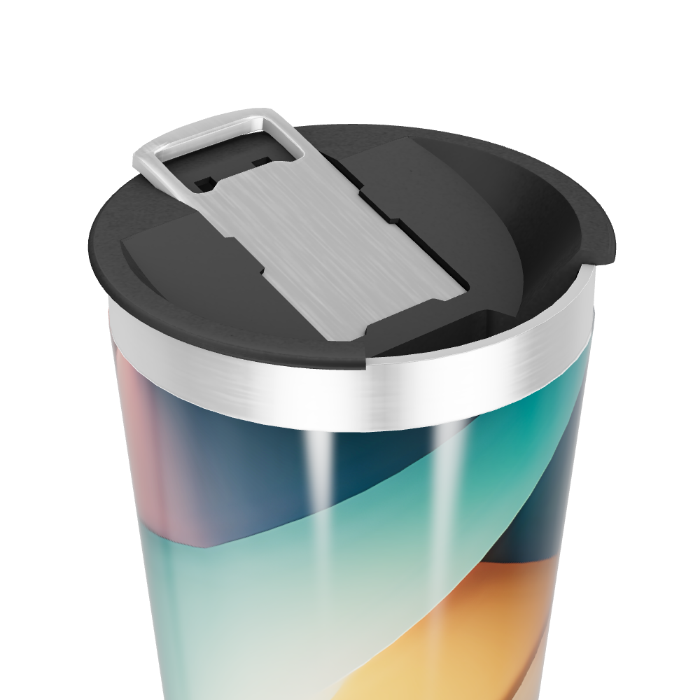 Copo Térmico - Estampa Geométrica Colorida