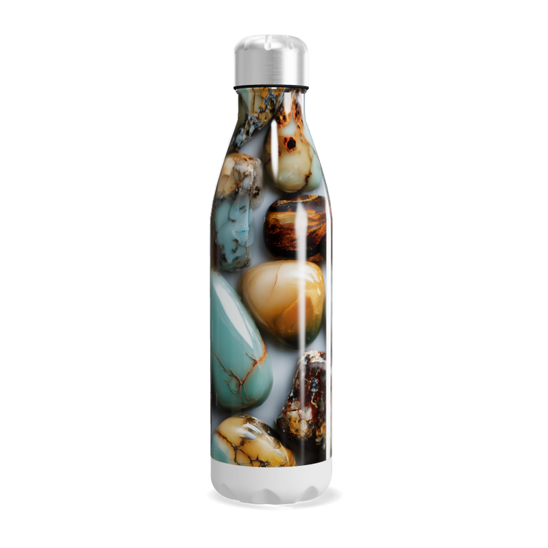 Garrafa Inox - Estampa Pedras Coloridas