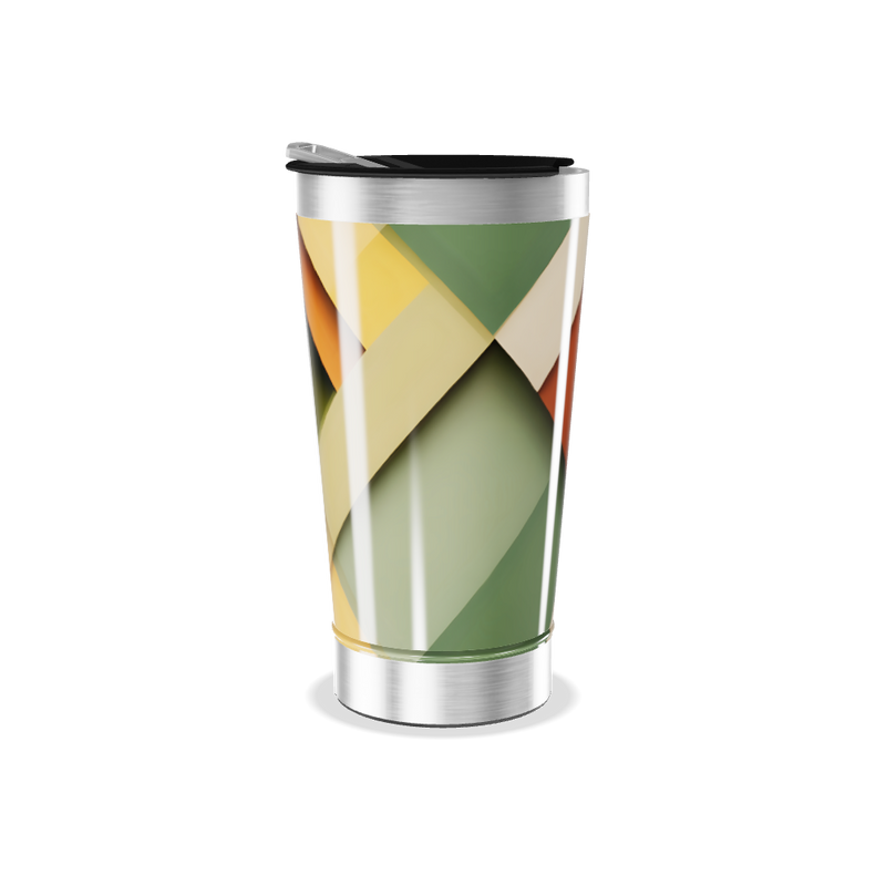 Copo Térmico - Estampa Geométrica Colorida