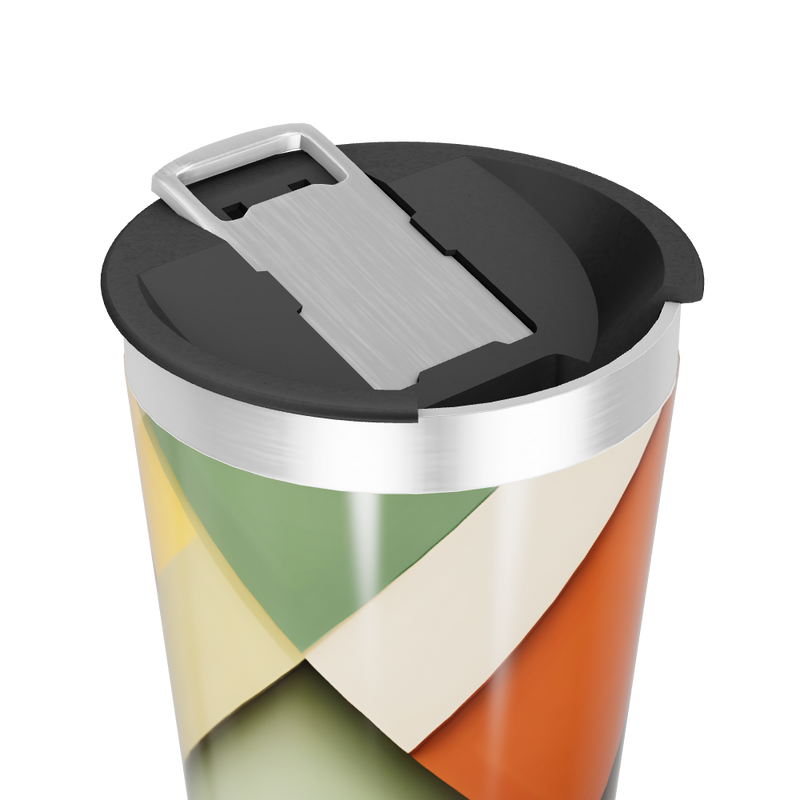 Copo Térmico - Estampa Geométrica Colorida