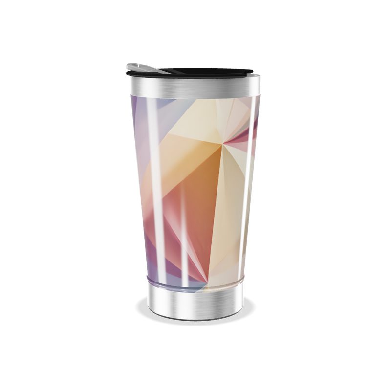 Copo Térmico - Estampa Geométrica Colorida