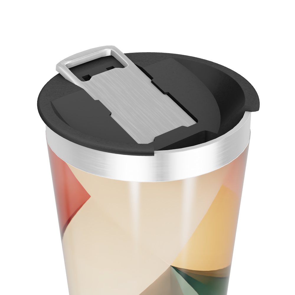 Copo Térmico - Estampa Geométrica Colorida