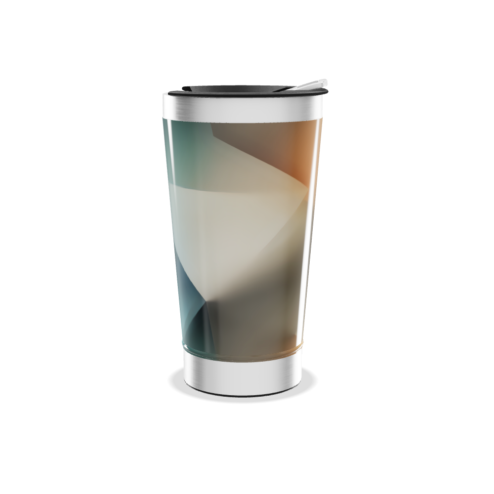 Copo Térmico - Azul Geométrico Inox