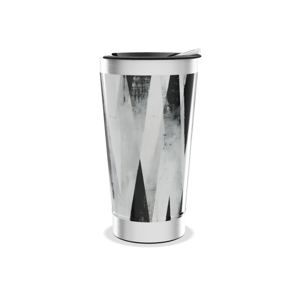 Copo Térmico - Design Preto e Branco