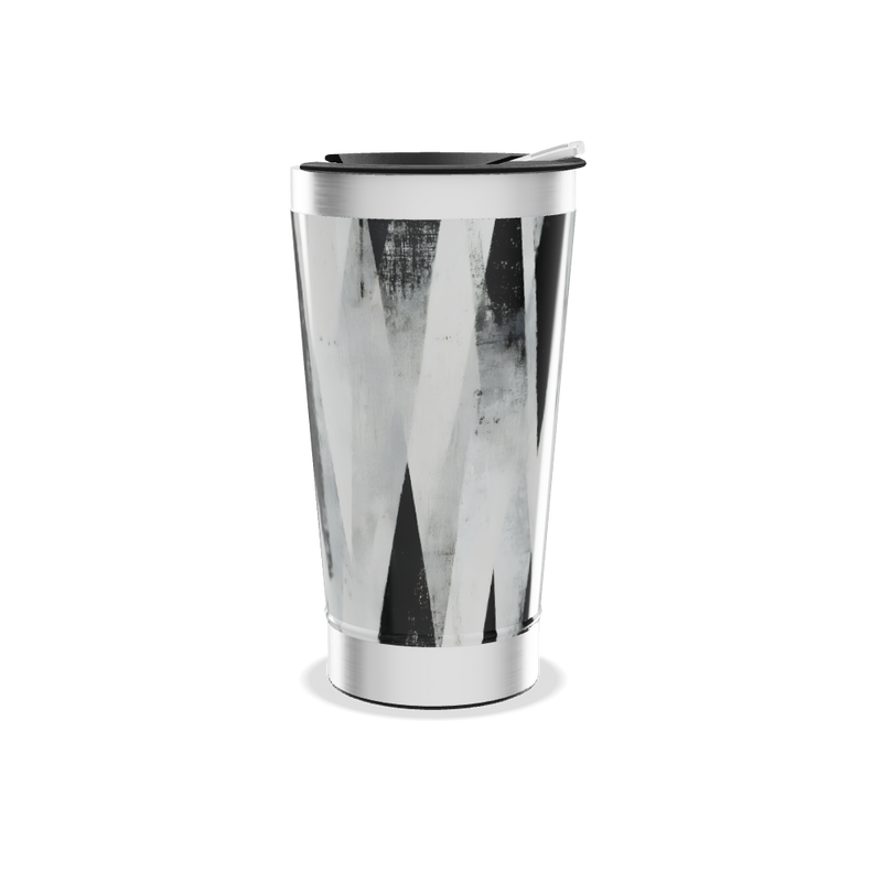 Copo Térmico - Design Preto e Branco