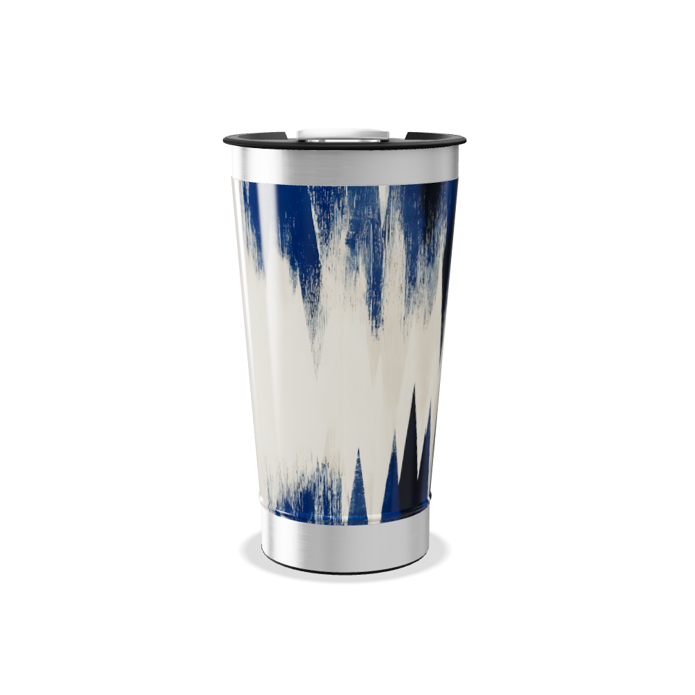 Copo Térmico - Estampa Geométrica Azul