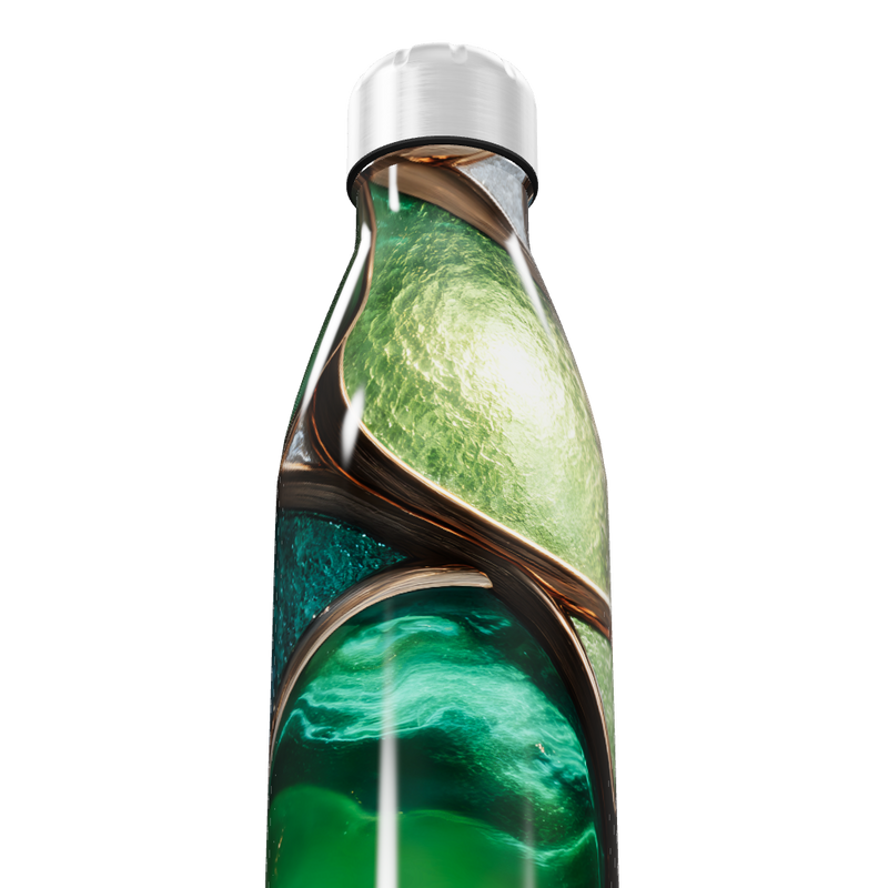 Garrafa Inox - Verde Abstrata 750ml