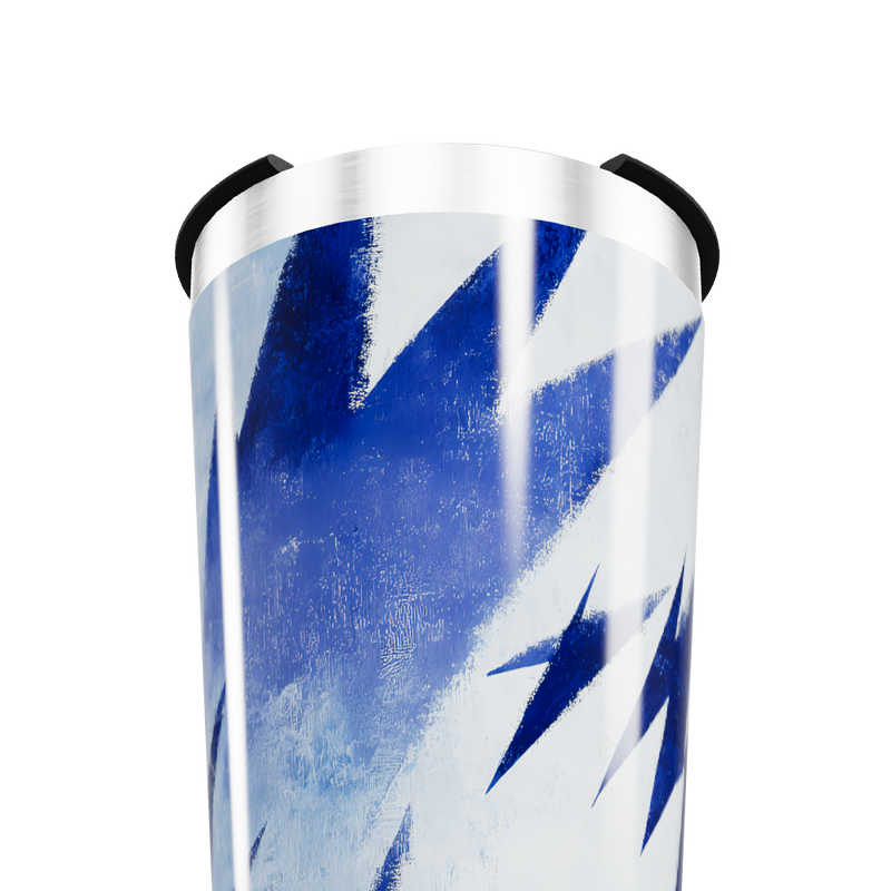 Copo Térmico - Estampa Azul Abstrata