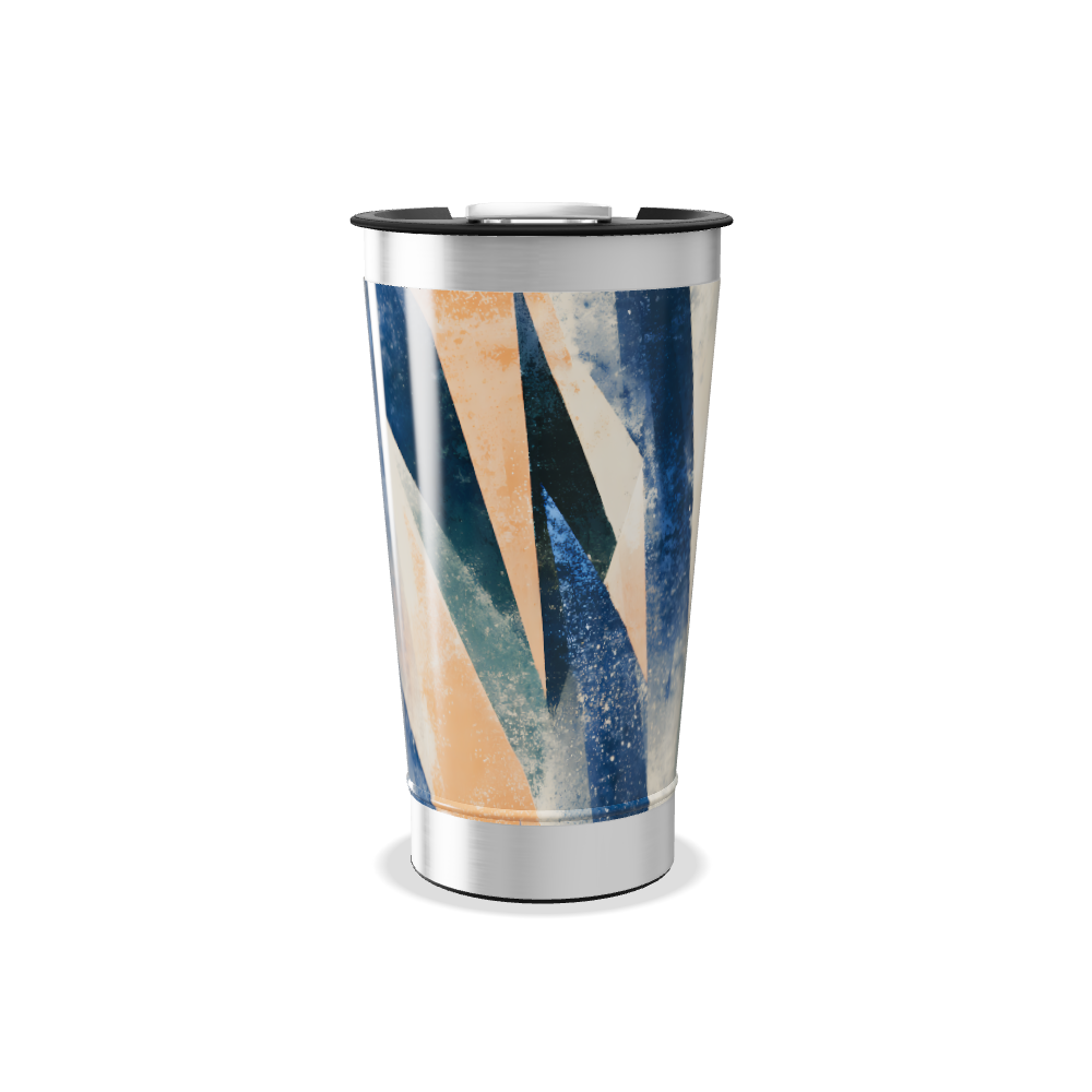 Copo Térmico - Estampa Abstrata multicolorida