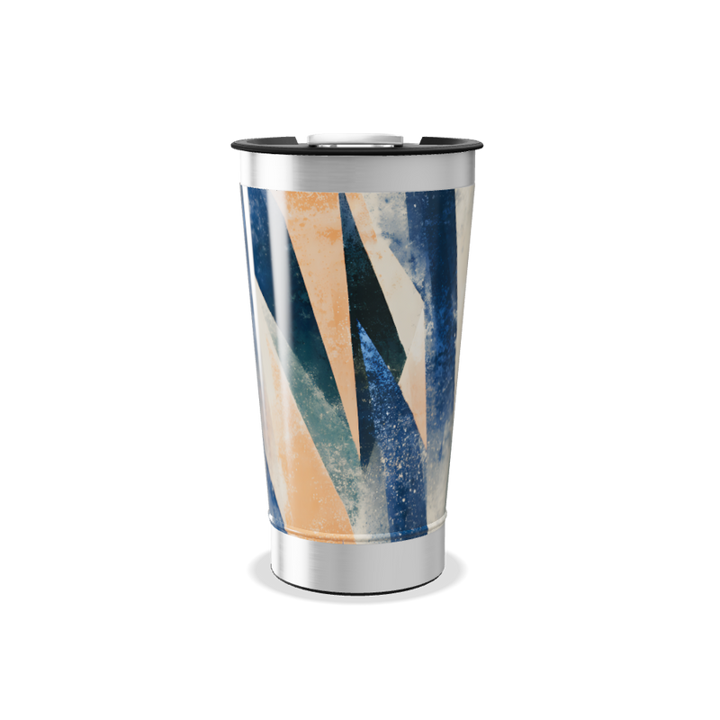 Copo Térmico - Estampa Abstrata multicolorida