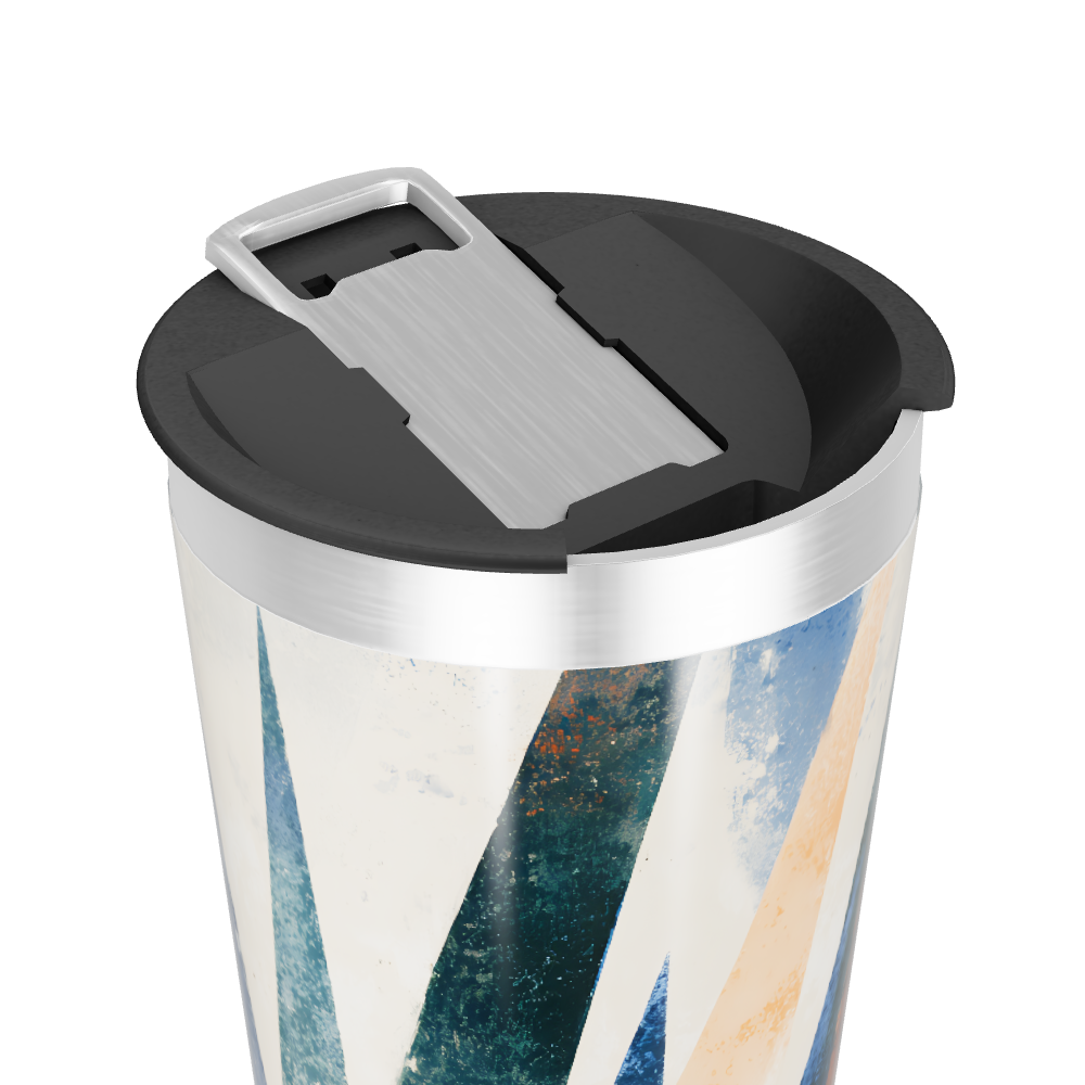 Copo Térmico - Estampa Abstrata multicolorida