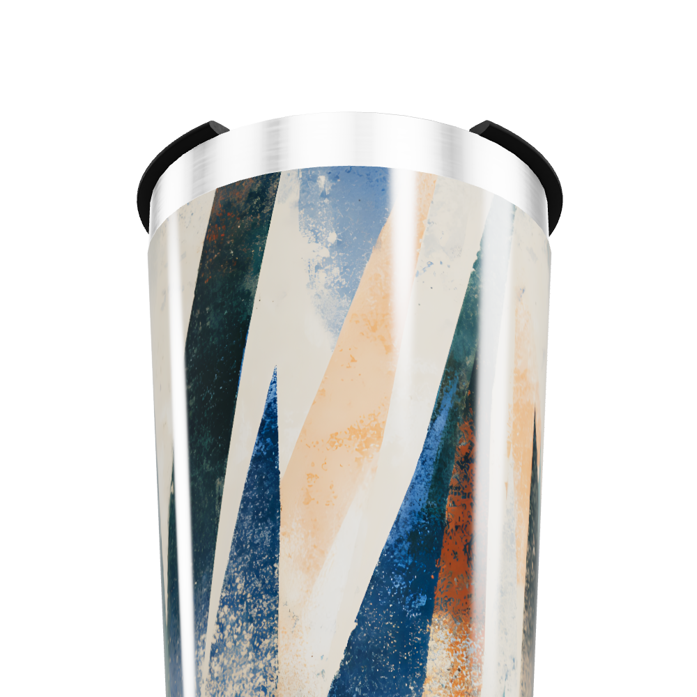 Copo Térmico - Estampa Abstrata multicolorida