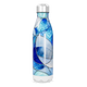 Garrafa Inox - Azul com Estampa Abstrata