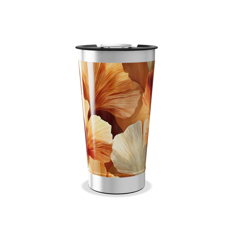 Copo Térmico - Floral Outono Inox