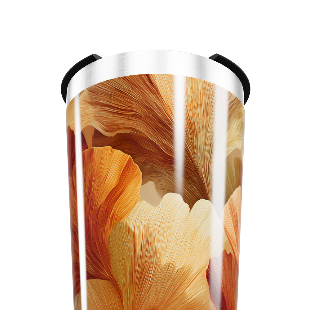 Copo Térmico - Floral Outono Inox