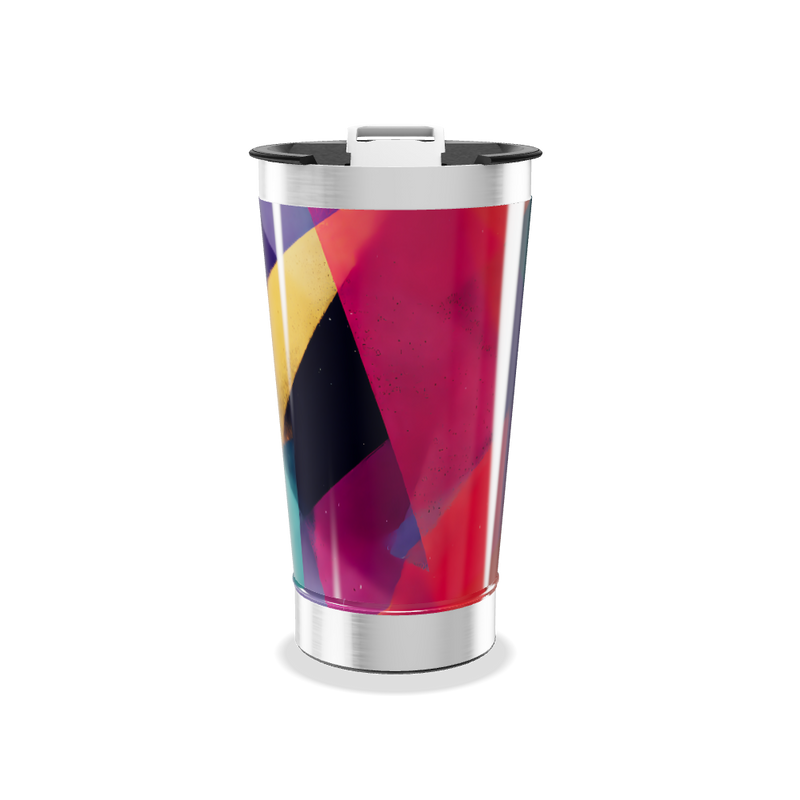 Copo Térmico - Estampa Geométrica Colorida