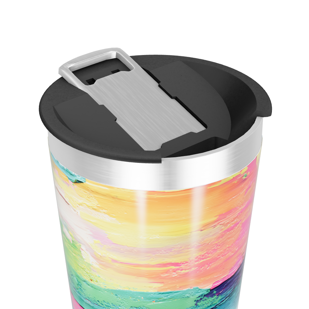 Copo Térmico - Estampa Colorida Aquarela