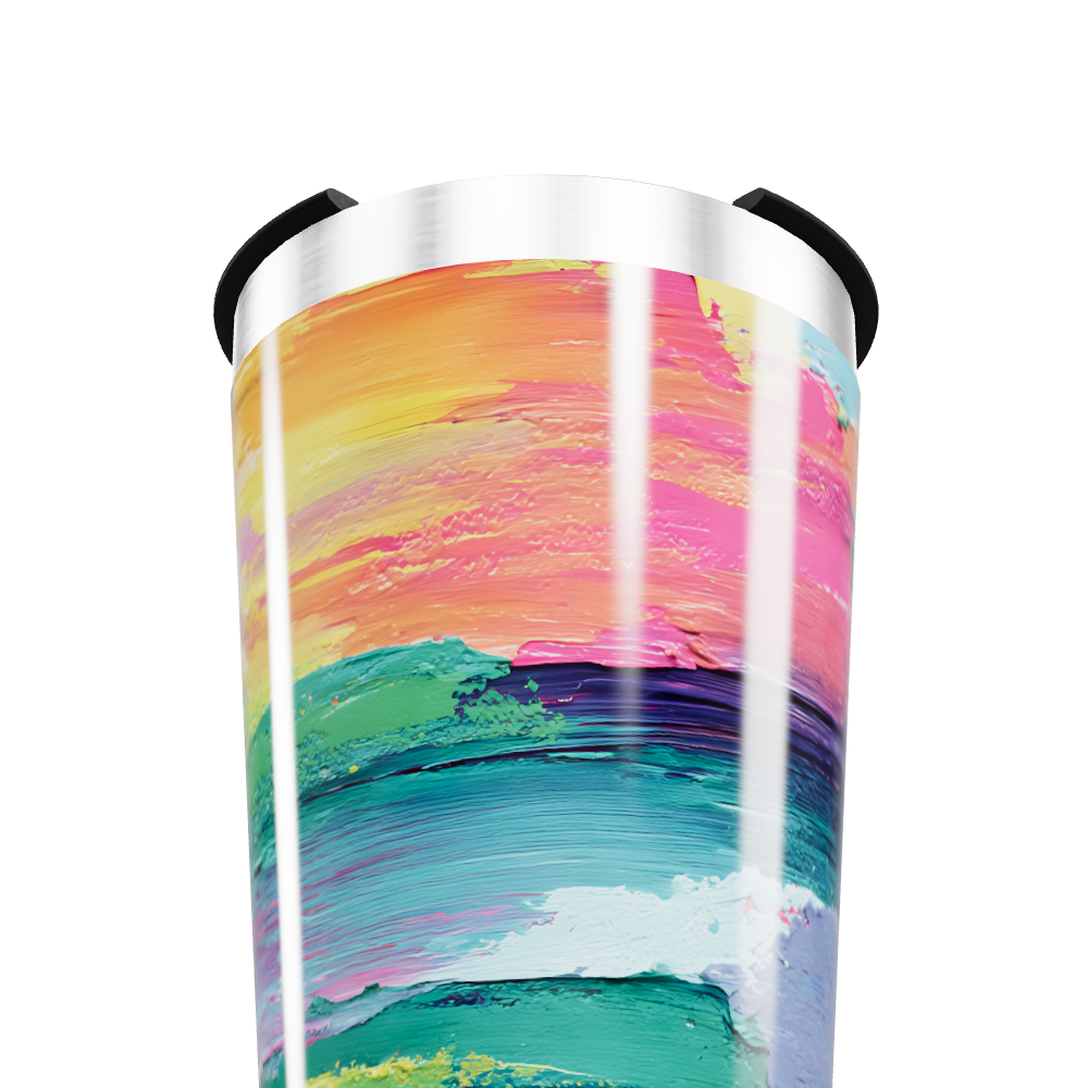Copo Térmico - Estampa Colorida Aquarela