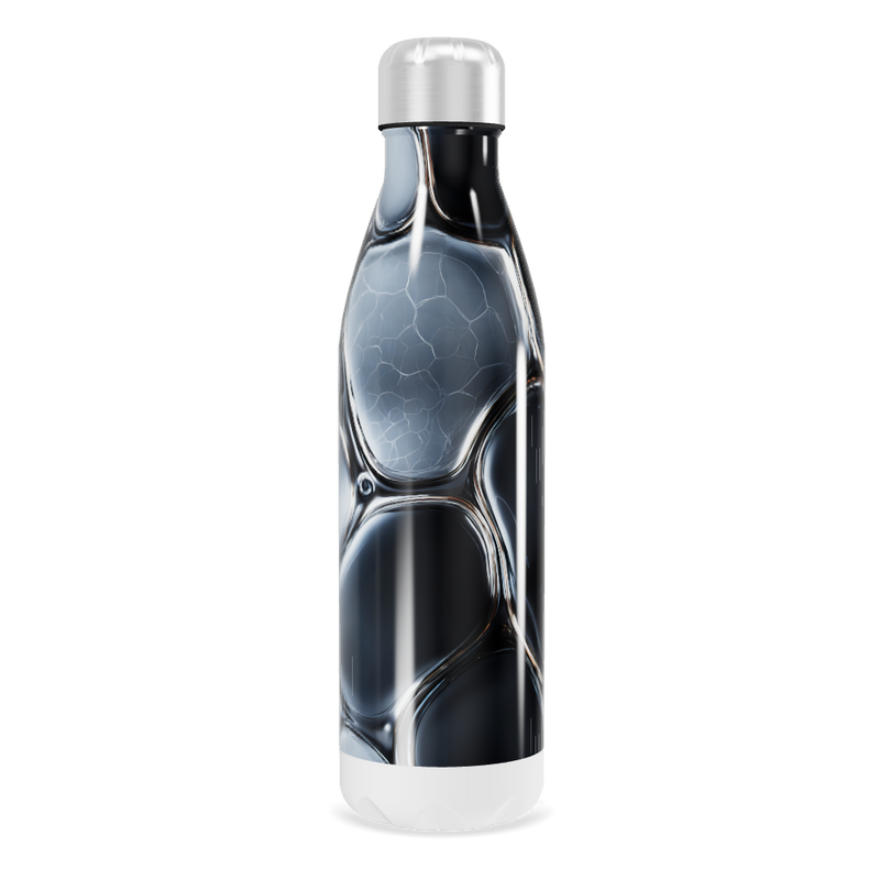 Garrafa Inox - Estampa Preto e Branco