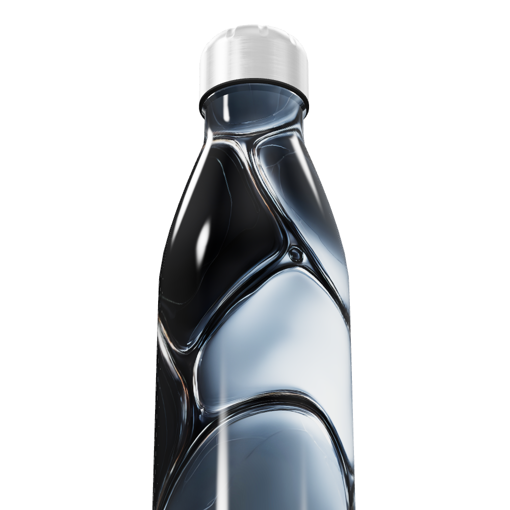 Garrafa Inox - Estampa Preto e Branco