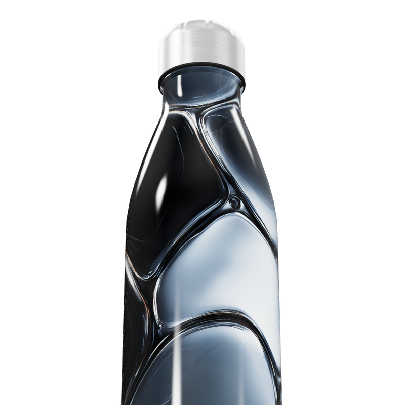 Garrafa Inox - Estampa Preto e Branco