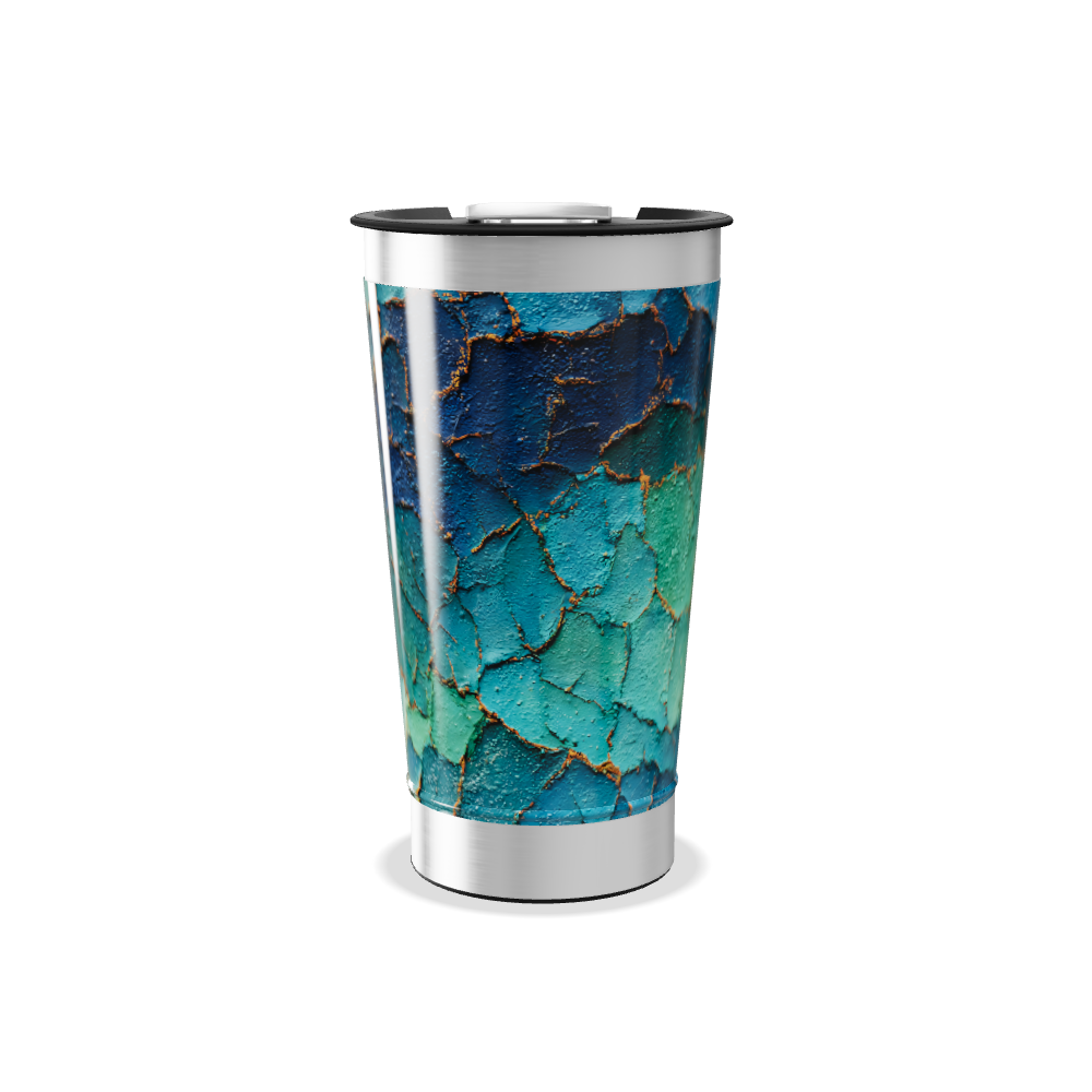 Copo Térmico - Estampa Abstrata Colorida